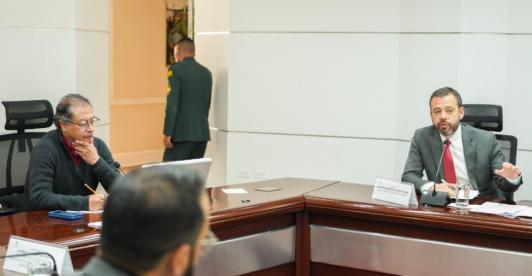 Esto fue lo que hablaron Petro y Galán en reunión en Bogotá. / Foto: Info Presidencia.