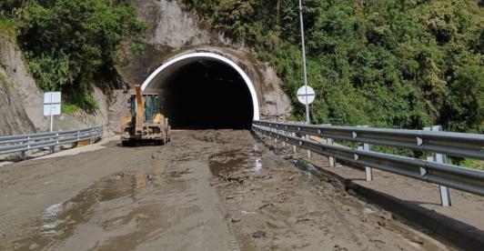 Deslizamientos túnel la línea. / Foto: Invías.