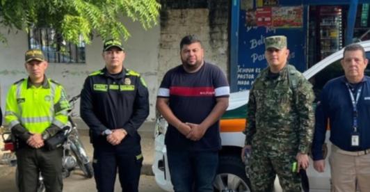 Kevin López, capturado por nexos con el narcotráfico. / Foto: Alcaldía de Maicao.