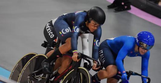 Stefany Cuadrado, campeona mundial juvenil de velocidad en ciclismo. Foto: Ministerio del Deporte