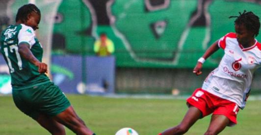 Santa Fe vs. Cali en la final de la liga femenina. / Foto: Leonas Femenino.