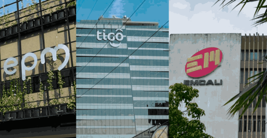 Empresas de fibra óptica: EPM, TIGO-Une y Emcali