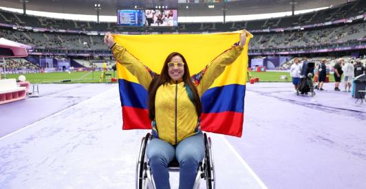 Erica María Castaño, medalla de oro en los Juegos Paralímpicos. / Foto: X ParaAthletics