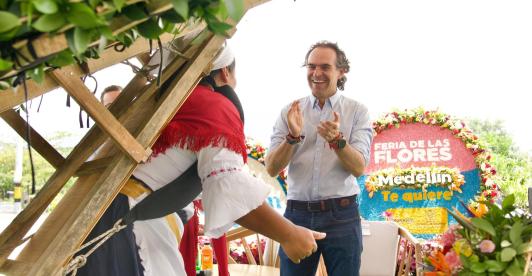 Federico Gutiérrez en la Feria de las flores