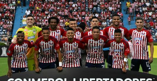 Junior se enfrenta a Colo Colo en Libertadores. / Foto: AFP.