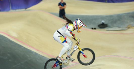 Mariana Pajón en París 2024. / Foto: COC.