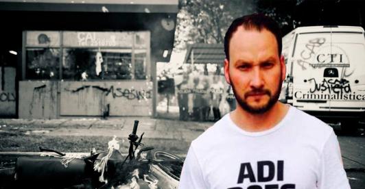 Javier Ordoñez y CAI donde ocurrieron los hechos que desataron la masacre.