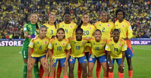 Colombia Femenina se prepara para el juego contra Camerún en el Mundial Sub-20. / Foto: AFP.