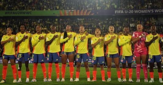 Selección Colombia en octavos de final del Mundial Sub-20. / Foto: Mindeporte.