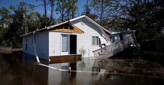 Huracán Helene en Estados Unidos. / Foto: AFP.
