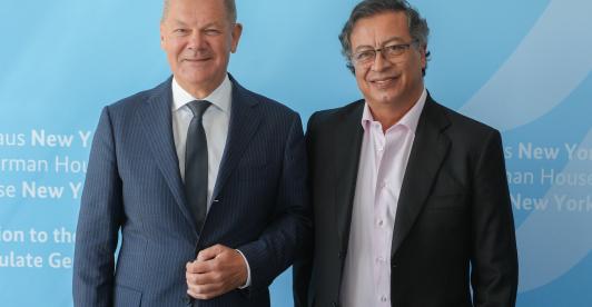Cambio de deuda por acción climática, tema principal del encuentro entre el presidente Gustavo Petro y el canciller alemán Olaf Scholz