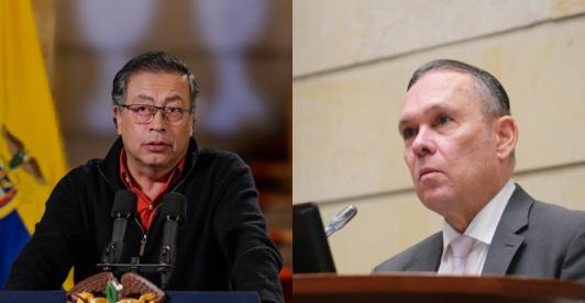 Respuesta de Gustavo Petro a Efraín Cepeda. / Fotos: Presidencia y Senado.
