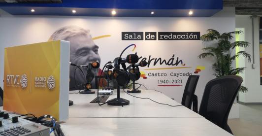 Sala de Redacción germán Casro Caycedo
