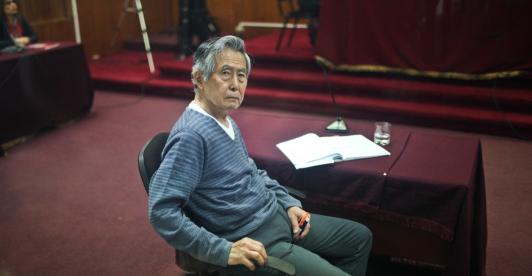 El expresidente peruano Alberto Fujimori