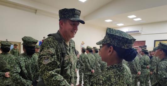 Almirante Francisco Cubides destaca logros para las Fuerzas Militares. / Foto: X COMANDANTE_ARC.