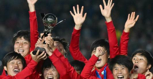 Corea del Norte campeonas del Mundial Femenino Sub-20. / Foto: AFP.