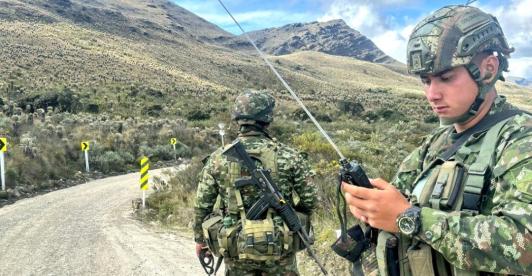 Operativos en Usme y Sumapaz. / Foto: X JorgeEmilioRey.