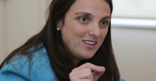 Karen Abudinen con caso de Centros Poblados. / Foto: Archivo.