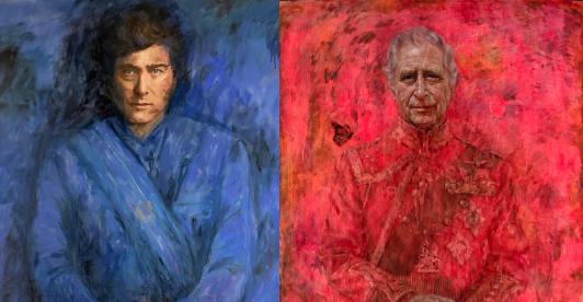 Javier Milei retrato al estilo inglés