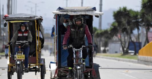 Regulación de bicitaxis en Colombia. / Foto: AFP.