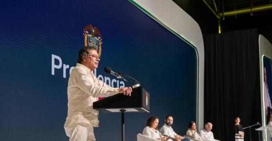 Presidente Petro durante Clausura de la Feria de las Economías para la Vida-Margarita Valdivieso en Barranquilla