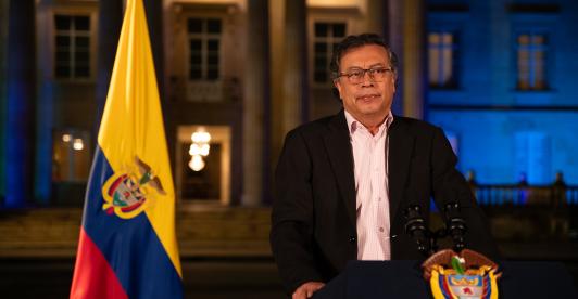 Presidente Petro informa al cuerpo diplomático sobre el golpe de Estado en Colombia y lo que "vendrá en los próximos meses"