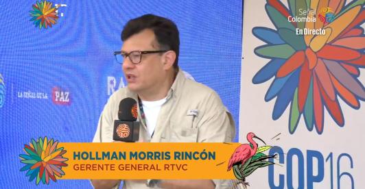 Gerente de RTVC, Hollman Morris.