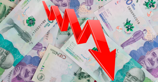 Dinero colombiano representando inflación a la baja, tras último informe del DANE