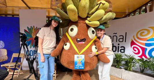 Frailejón Ernesto Pérez brilla en la COP16: mensaje de alegría y cuidado del planeta