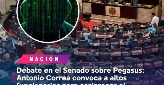 Antonio Correa cita a debate sobre Pegasus