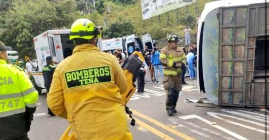 Accidente en la vía Mosquera - La mesa. / Foto: X Jorge Emilio Rey.