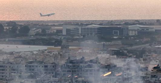 Más de 30 bombardeos de Israel en el sur de Beirut. / Foto: AFP.