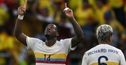 Colombia vs. Chile en las Eliminatorias. / Foto: AFP.
