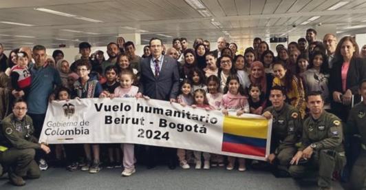 Repatriación de colombianos en el Líbano. / Foto: X Gustavo Petro.