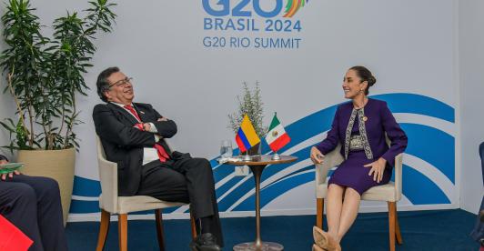 Claudia Y Petro en cumbre g20