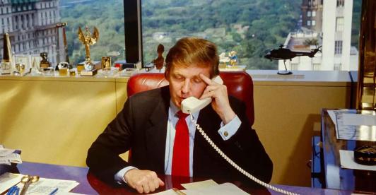 Presidente Donald Trump en la Torre Trump