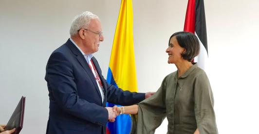 Susana Muhamad y  Riad Malki