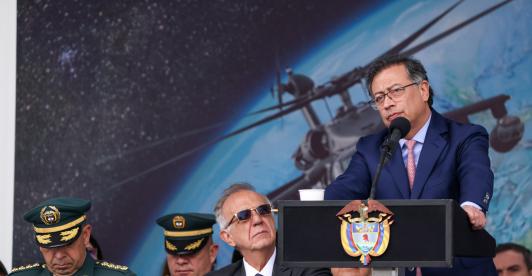 Presidente Petro asegurando que no tiene ningula relación con Daily Cop