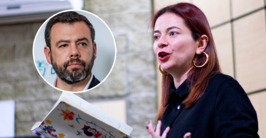 Heidy Sánchez y Carlos Fernando Galán