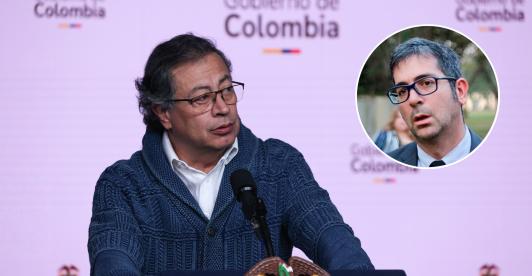 Presidente Gustavo Petro y exfiscal Marcelo Pecci