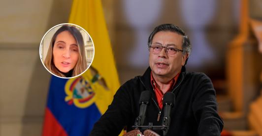 Presidente Petro y la senadora Valencia