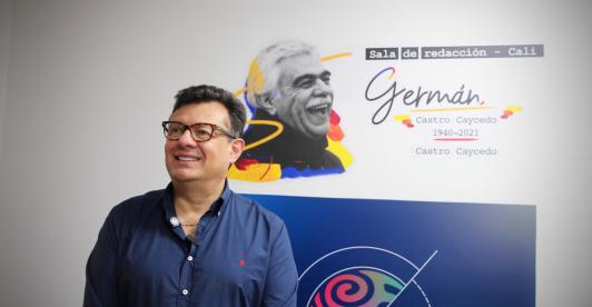 Hollman Morris, gerente de RTVC Sistema de Medios Públicos, en la sede de Cali