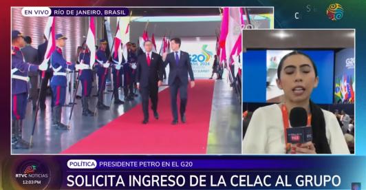 Presidente Petro desde G20 en Brasil: pedirá inclusión de países del CELAC