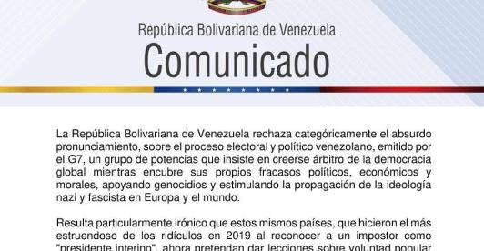 Comunicado de Venezuela