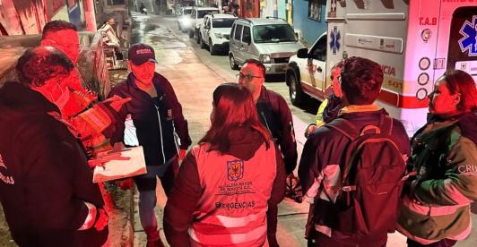 Evacuación de 36 familias en Bogotá. / Foto: IDIGER.