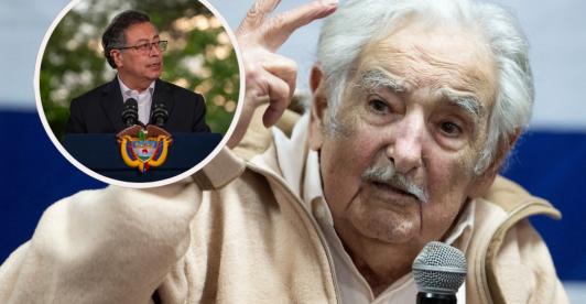 Condecoración a Pepe Mujica. / Fotos: Presidencia de Colombia y AFP.