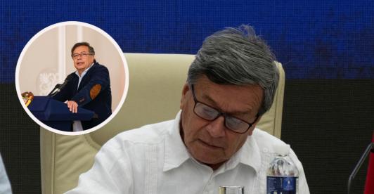 Petro sobre el cese al fuego con el ELN. / Foto: AFP y Presidencia e la República.