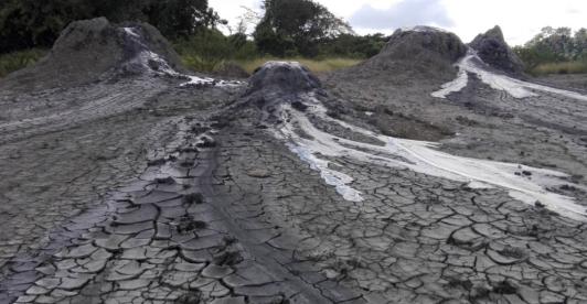 Volcán de lodo en Antioquia. / Foto: Servicio Geológico Colombiano.