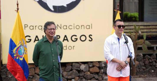 Petro y Noboa impulsan alianza climática desde Galápagos