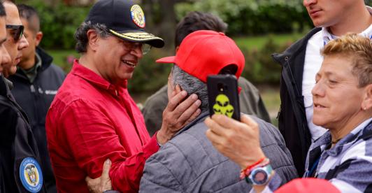 Presidente Gustavo Petro previo a la última #NoventasPorLaVida en Zipaquirá